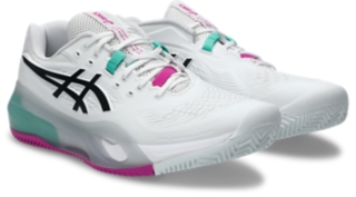 GEL-RESOLUTION X CLAY, White/Aurora Green 2