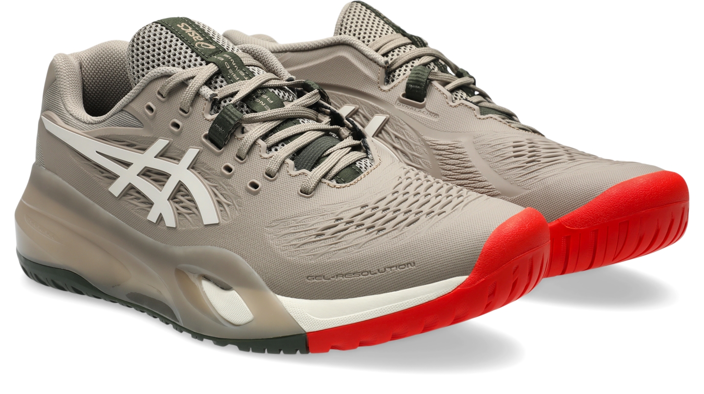 Мужские кроссовки ASICS Gel-Resolution X Wide, цвет: Серо-бежевый / Овсяный — фото 2