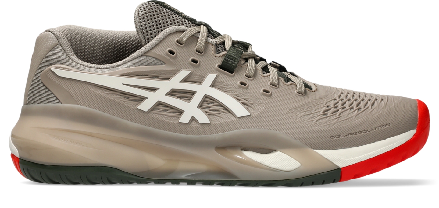 Мужские кроссовки ASICS Gel-Resolution X Wide, цвет: Серо-бежевый / Овсяный — фото 1