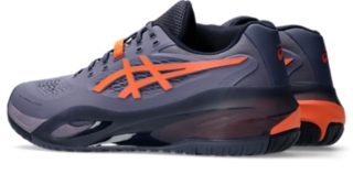 GEL-RESOLUTION X WIDE | Men | Greyish Purple/Nova Orange | Tennis Shoes for Men | ASICS United States