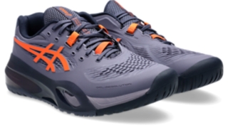 GEL-RESOLUTION X WIDE | Men | Greyish Purple/Nova Orange | Tennis Shoes for Men | ASICS United States