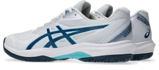 Image 3 of 8 of Men's WHITE/MAKO BLUE GAME FF PICKLEBALL Men's Pickleball Shoes