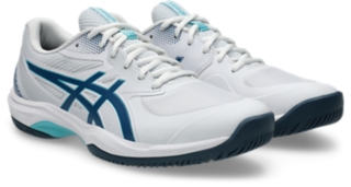 Image 2 of 8 of Men's WHITE/MAKO BLUE GAME FF PICKLEBALL Men's Pickleball Shoes