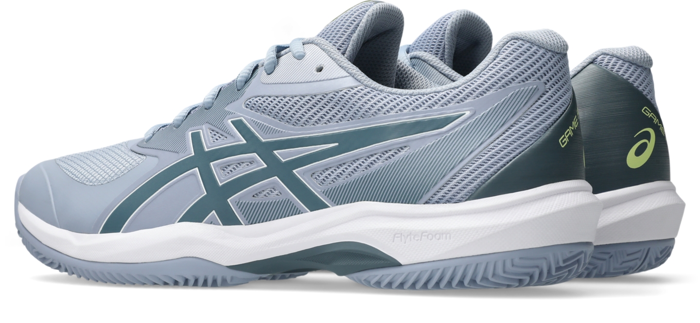 Мужские кроссовки ASICS Game FF CLAY/OC, цвет: Серый синий — фото 3