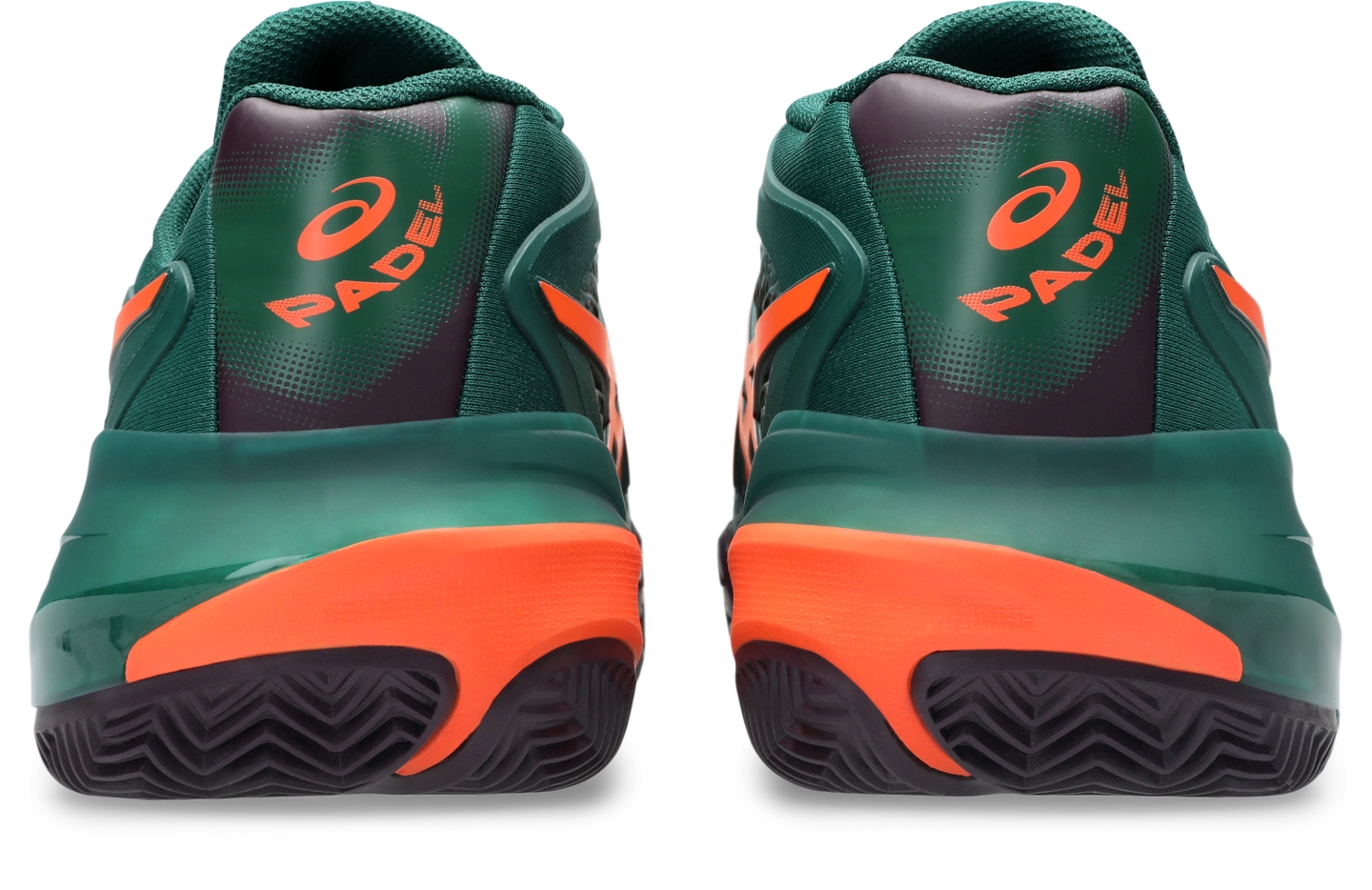 Мужские кроссовки ASICS Gel-Resolution X Padel, цвет: Зелёный / Оранжевый — фото 5