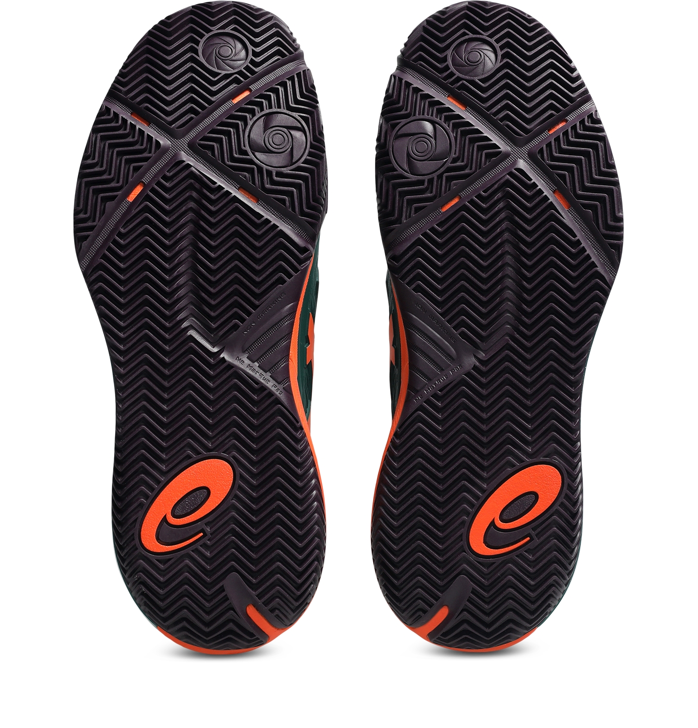 Мужские кроссовки ASICS Gel-Resolution X Padel, цвет: Зелёный / Оранжевый — фото 7