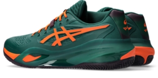 GEL-RESOLUTION X PADEL, Jewel Green/Energy Orange 3