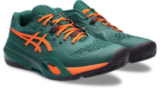 GEL-RESOLUTION X PADEL, Jewel Green/Energy Orange 2