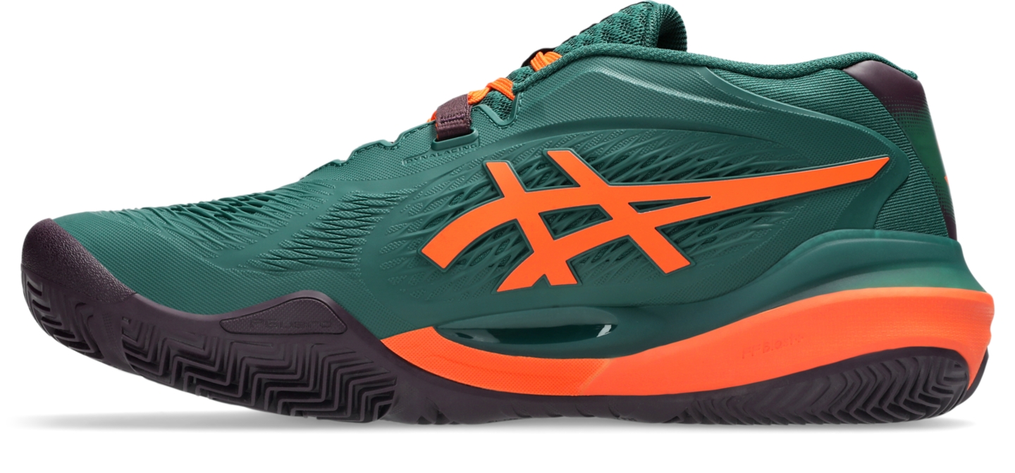 Мужские кроссовки ASICS Gel-Resolution X Padel, цвет: Зелёный / Оранжевый — фото 4