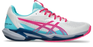 SOLUTION SPEED FF 3 PADEL Men White Hot Pink Herren Padelschuhe ASICS DE