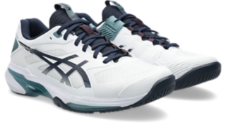 Image 2 of 8 of Men's WHITE/MIDNIGHT SOLUTION SPEED FF 4 Men's Tennis/Pickleball Shoes