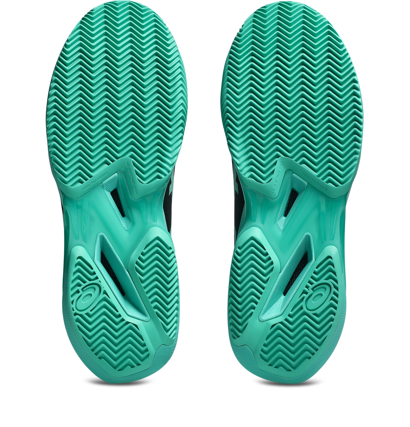 Мужские кроссовки ASICS Solution Speed FF 4 Clay, цвет: Чёрный / Зелёный — фото 7