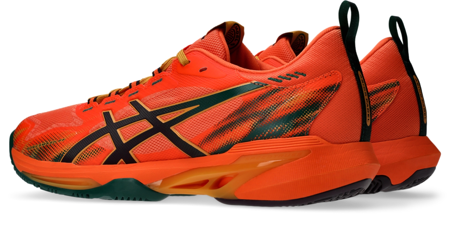 Мужские кроссовки ASICS Sonicsmash FF, цвет: Оранжевый / Баклажановый — фото 3