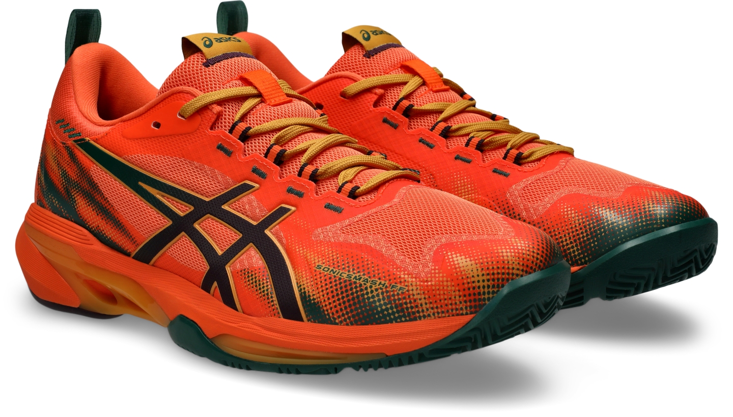 Мужские кроссовки ASICS Sonicsmash FF, цвет: Оранжевый / Баклажановый — фото 2