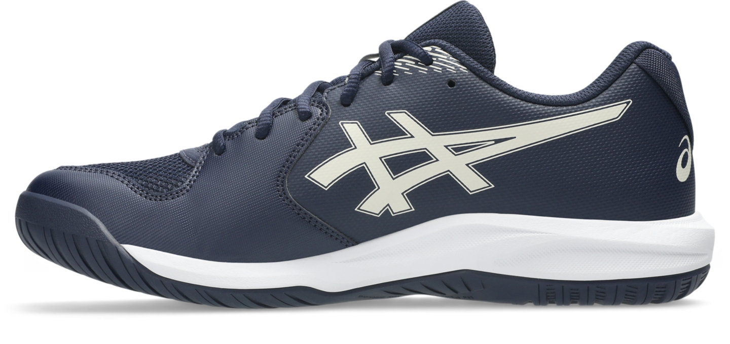 Мужские кроссовки ASICS Gel-Dedicate 9, цвет: Тёмно-синий / Овсяный — фото 4