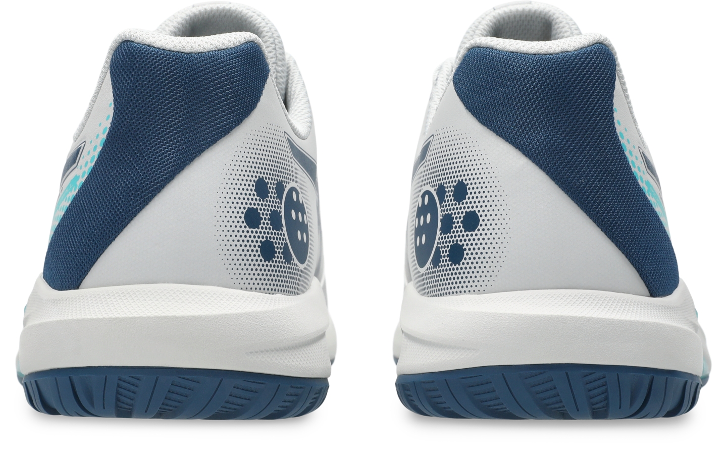 Мужские кроссовки ASICS Gel-Dedicate 9 Pickleball, цвет: Серый / Синий — фото 5