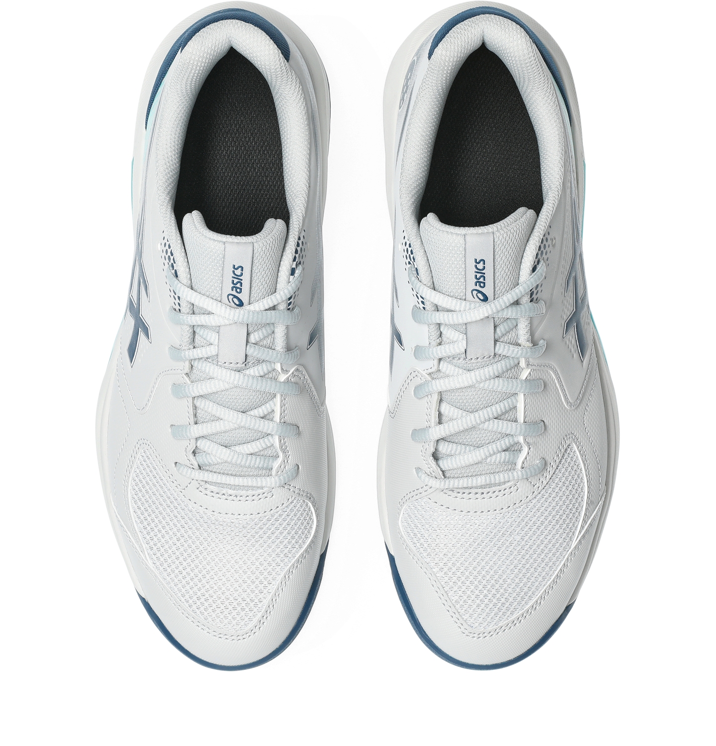 Мужские кроссовки ASICS Gel-Dedicate 9 Pickleball, цвет: Серый / Синий — фото 6