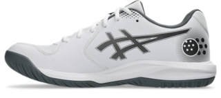 Image 4 of 8 of Men's WHITE/GUNMETAL GEL-DEDICATE 9 PICKLEBALL Exclude from T2 promotion