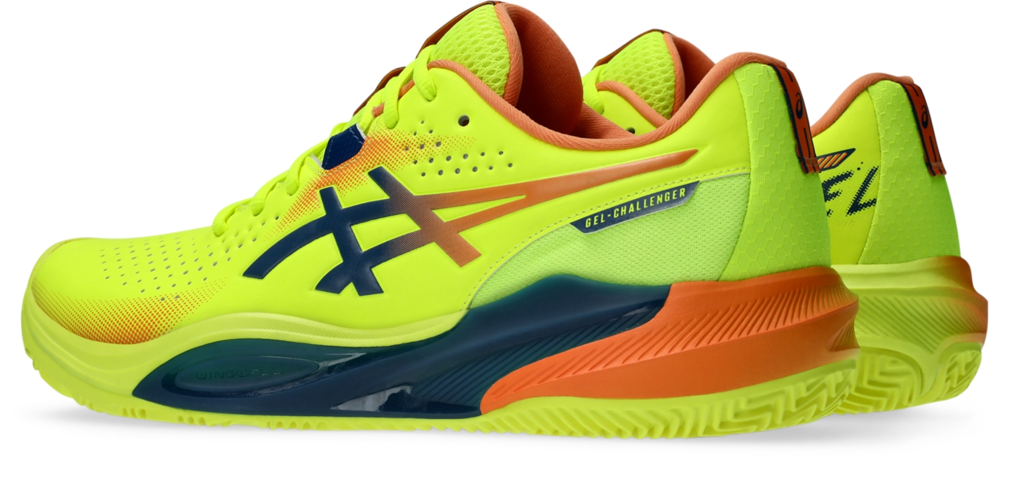 Мужские кроссовки ASICS Gel-Challenger 15 Padel L.E., цвет: Жёлтый / Сумеречный синий — фото 3