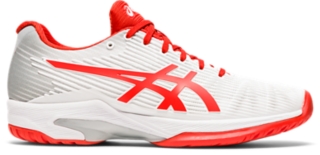 Women's SOLUTION SPEED FF | White/Fiery Red | Tennis Shoes | ASICS