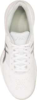 Asics women's gel game 7 tennis shoes hotsell - white/silver