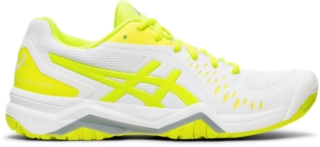 yellow tennis shoes