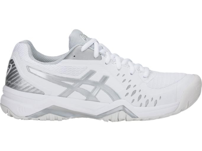 Asics white tennis shoes sale