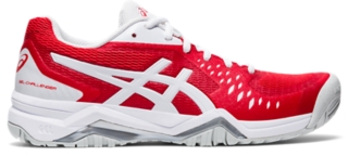 asics shoes womens red