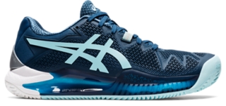 Women's GEL-RESOLUTION CLAY | Light Indigo/Clear Blue | Tennis Shoes ASICS