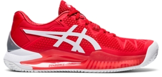 Red and cheap white asics