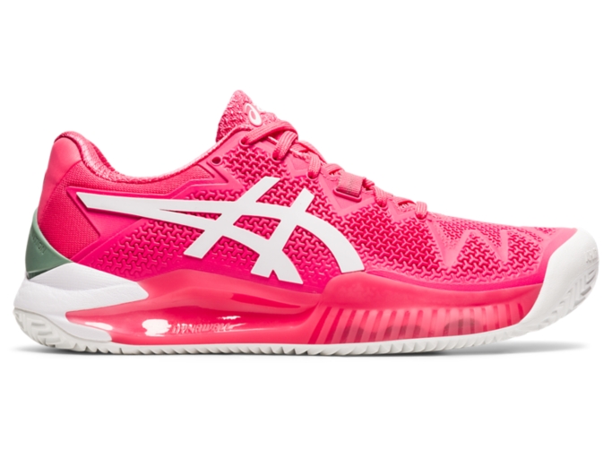 Women's GEL-RESOLUTION 8 CLAY | Pink Cameo/White | Tennis Shoes | ASICS