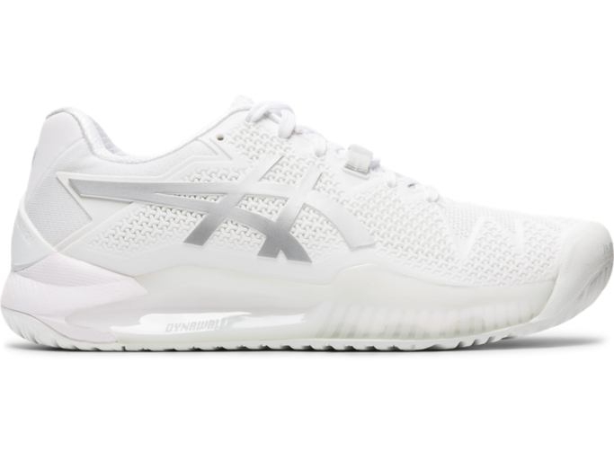 Asics women's gel-resolution 7 tennis shoes white and silver hotsell