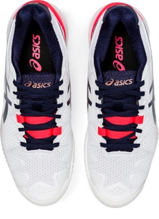 Asics women's gel-resolution 8 wide hotsell tennis shoes white and peacoat