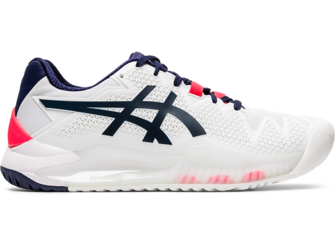 Women's GEL-Resolution 8 | White/Peacoat | Tennis Shoes | ASICS