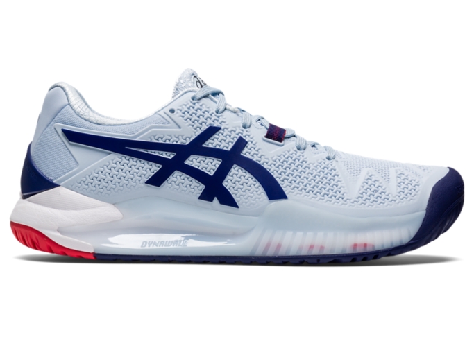 Women's GEL-Resolution 8 | Soft Sky/Dive Blue | Tennis Shoes | ASICS