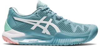 Women's GEL-Resolution 8 | Smoke Blue/White | Tennis Shoes | ASICS