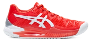 Women's GEL-Resolution 8 | Fiery Red/White | Tennis Shoes | ASICS
