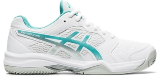 Women's GEL-DEDICATE 6 CLAY | White/Techno Cyan | Tennis | ASICS UK