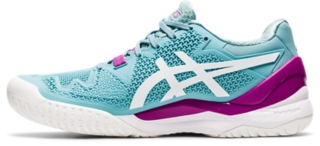 GEL-RESOLUTION 8 WIDE | Women | Smoke Blue/White | Women's