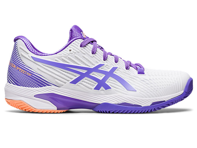 Image 1 of 7 of Women's White/Amethyst SOLUTION SPEED FF 2 CLAY Women's Tennis Shoes