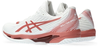 Asics women's solution speed ff outlet tennis shoes pink glow and white