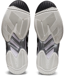  ASICS Women's Solution Speed FlyteFoam 2 Tennis Shoes, 5,  White/Black : Ropa, Zapatos y Joyería