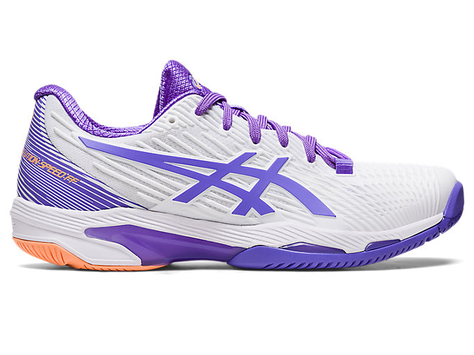 Image 1 of 7 of Women's White/Amethyst SOLUTION SPEED FF 2 (HARDCOURT) Womens Tennis Shoes