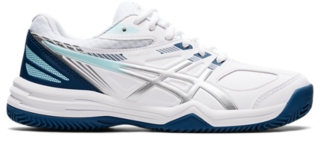 COURT SLIDE 2 CLAY/OC | WHITE/PURE SILVER | レディース テニス シューズ【ASICS公式通販】