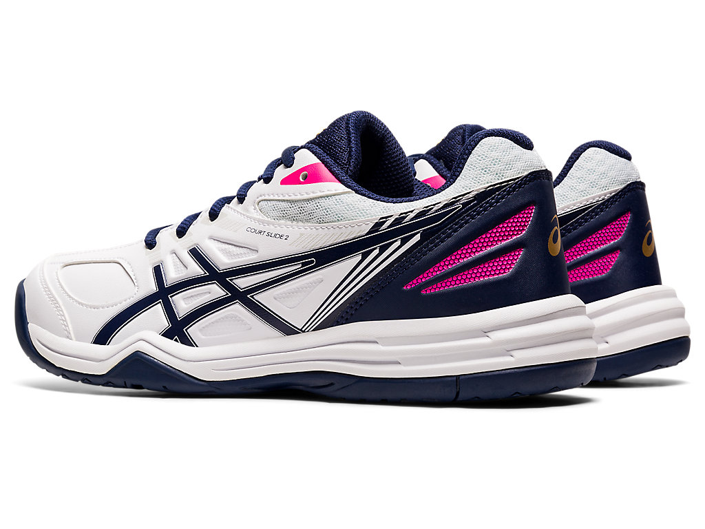COURT SLIDE 2 | ホワイト/ピーコート | レディース テニス シューズ【ASICS公式通販】 COURT SLIDE 2 | ホワイト/ピーコート | レディース テニス シューズ【ASICS公式通販】