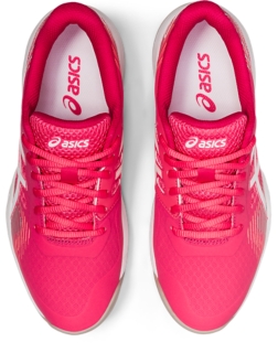 asics pink and white
