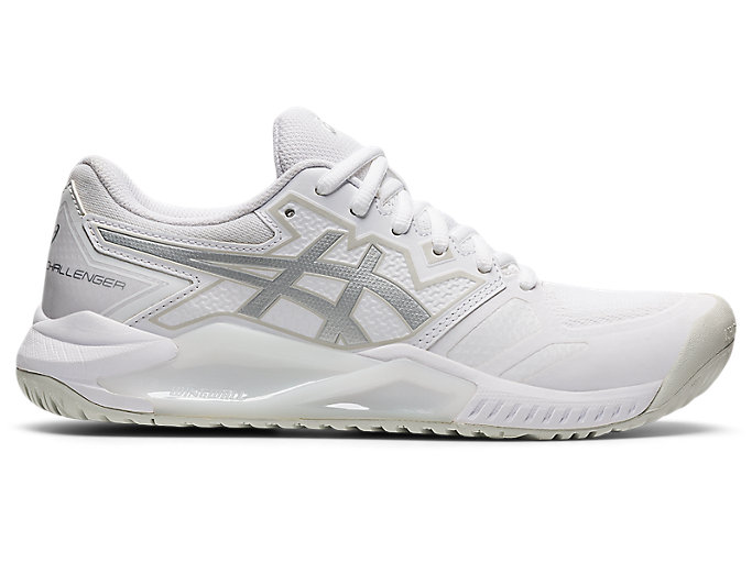 Image 1 of 7 of Women's White/Pure Silver GEL-CHALLENGER™ 13 Women's Tennis Shoes