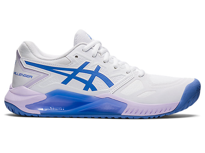 Image 1 of 7 of Mujer White/Periwinkle Blue GEL-CHALLENGER 13 Zapatillas de tenis para mujeres