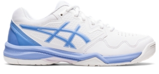 Asics women's gel-dedicate 5 tennis shoes discount white and silver