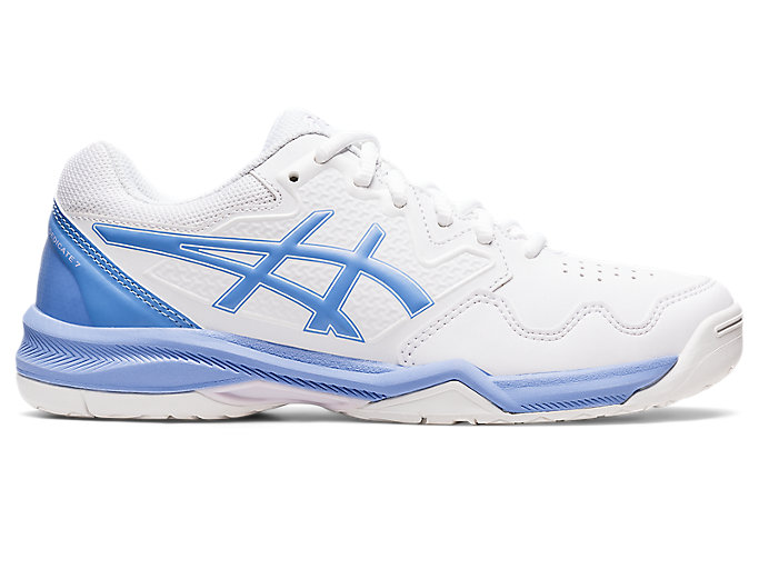 Image 1 of 7 of Women's White/Periwinkle Blue GEL-DEDICATE™ 7 Women's Tennis Shoes & Trainers